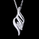Japan Tokyo fly flying happiness 10K white gold necklace style