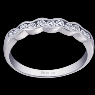 Waves Diamond ring