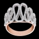 City wall  Rose gold ring