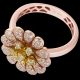 Sunflower Rose gold ring