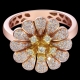 Sunflower Rose gold ring