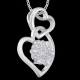 Twin Hearts Diamond Necklace