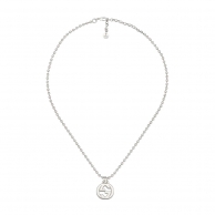 GUCCI INTERLOCKING G銀項鍊 925純銀 古馳