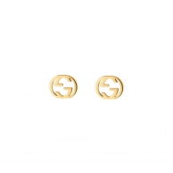 Gucci Interlocking 18k gold earrings