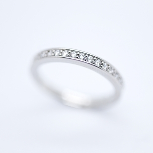 Matrix ring 戒指 戒圍55 鍍白金色 1121067